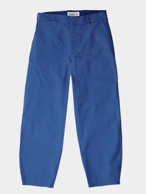 LE LABOUREUR X GARDENHEIR FRENCH COTTON FARM PANT IN STONEWASHED FRENCH BLUE
